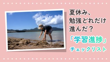 「夏休み、勉強どれだけ進んだ？」学習進捗チェックリスト！