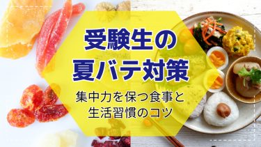 受験生の夏バテ対策！集中力を保つ食事と生活習慣のコツ