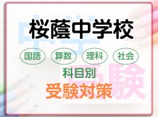 桜蔭中学校の科目別受験対策。国語・算数・理科・社会の勉強法